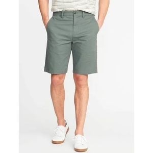 Slim Fit Pine Green Trouser Shorts || Old Navy